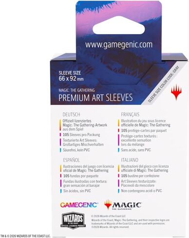 Gamegenic Magic: The Gathering Lorwyn Eclipsed Premium Art Sleeves - Auntie Ool, Cursewretch Design, 105 Textured Matte Sleeves, Smooth Shuffle & Card Protection, Full-Color, Acid-Free, PVC-Free in Saudi Arabia
