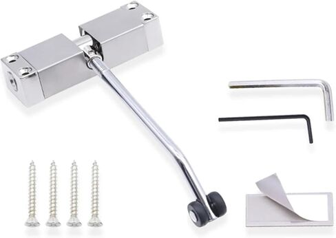 Automatic Aluminum Alloy Metal Spring Door Closer(Black) in Saudi Arabia