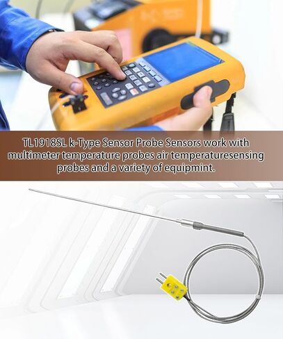 K-Type Flexible Temperature Sensors,-50℉~1100℉,0.13in /12in,Replace TL1918SL in Saudi Arabia