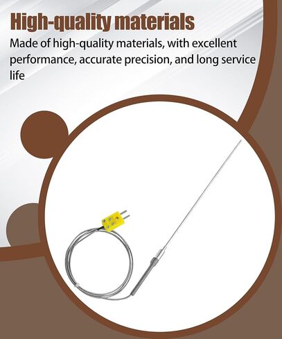 K-Type Flexible Temperature Sensors,-50℉~1100℉,0.13in /12in,Replace TL1918SL in Saudi Arabia
