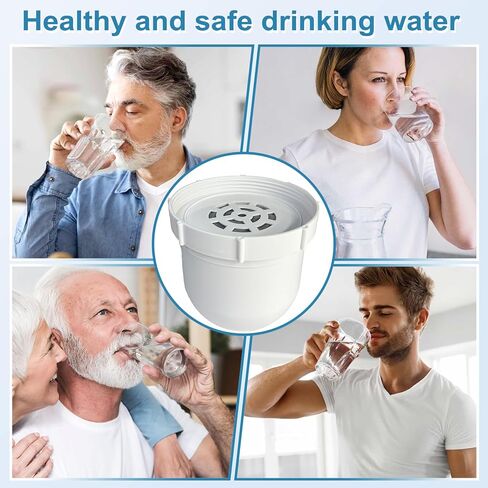 2-pack Water filtered Replacement Filter Compatible with Clearly filtered Water Pitcher 100-gallon service life 2 coconut shell activated carbon filters + 1 pre-rinse bag in Saudi Arabia