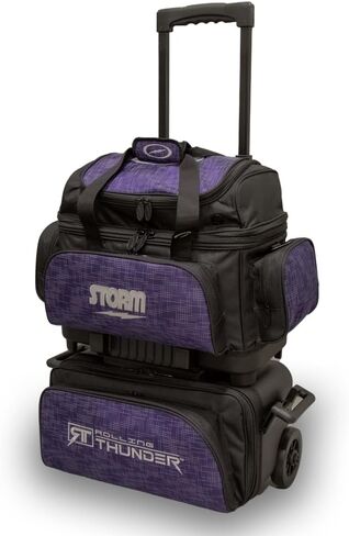 Storm 4 Ball Rolling Thunder Bowling Bag- Abstract Purple/Black in Saudi Arabia