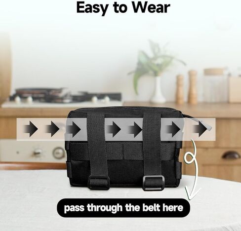 Waist Bag - Tactical Compact Waist Pack, Versatile EDC Admin Pouch, Military Fanny Packs for Outdoor Activities Including Running, Hunting, Traveling and Hiking, 180 * 130 * 30mm (Army Green) in Saudi Arabia