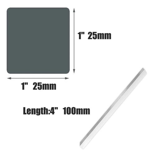 1 قطعة 304 الفولاذ المقاوم للصدأ مربع قضيب قضيب 1 "x1" x 4 "Diameter1 25 مللي متر طول 100 مللي متر 25X25X100 مللي متر لنموذج الطائرة السفينة وغيرها من الحرف اليدوية in Kuwait