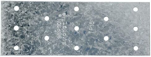 Simpson Strong-Tie 5" L x 1-13/16"W 20 Ga Tie Plate, Steel, Gray, Between Surfaces Mount, Pack of 60 in Saudi Arabia