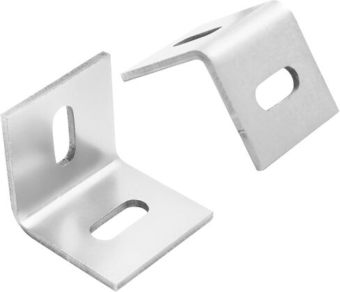 Biaungdo 20 Pcs Heavy Duty Table Top Fasteners, Silver Z Clips Fastener Connector, Adjustable Corner Braces Right Angle L Brackets for Table Tops, Shelves, Desk, Chairs, Repairing Furniture in Saudi Arabia