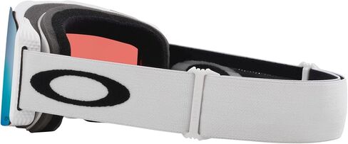 نظارات Oakley Line Miner Pro Low Bridge Fit Snow Goggle، حزام أبيض غير لامع مع عدسة Prizm Snow Sapphire Iridium، مقاس متوسط in Saudi Arabia