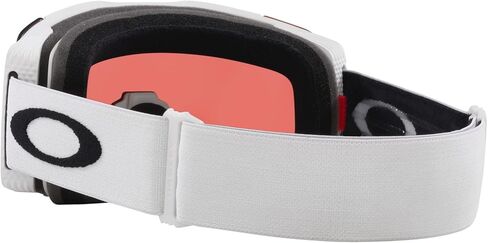نظارات Oakley Line Miner Pro Low Bridge Fit Snow Goggle، حزام أبيض غير لامع مع عدسة Prizm Snow Sapphire Iridium، مقاس متوسط in Saudi Arabia