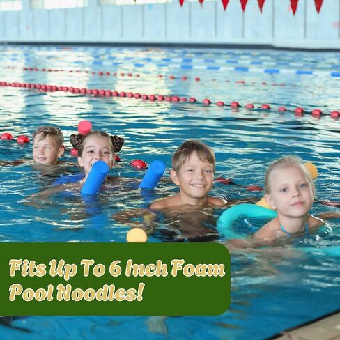 Extra Large Pool Noodle Storage Rack – Rustproof White PVC Pool Float Organizer with Fillable Base for Stability – Outdoor Pool Storage Rack for Noodles & Floats in Saudi Arabia