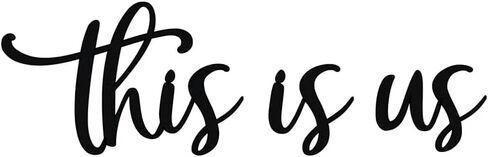This Is Us Family Metal Wall Art Black 9.5" X 17" Couples Bedroom Decor Hanging Home Decoration Bathroom Living Room Wall Words Sign Large Letters House Wall Plaque Indoor Kitchen Wedding Wall Decorative Rustic Art Gifts (Black-2) in Saudi Arabia