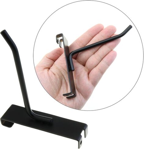 8-Piece Grid Wall Hooks - 4-Inch Heavy Duty Black Display Hooks for Grid Wall Panels in Saudi Arabia