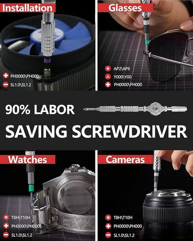 مجموعة مفك براغي بسقاطة 42 في 1، مجموعة مفك براغي مغناطيسية قوية مقاومة للصدأ مع حقيبة تخزين ممتازة، مجموعة مفك براغي بسقاطة لتجميع الأثاث وتفكيكه، والنظارات، وإصلاح الهواتف الذكية in Kuwait