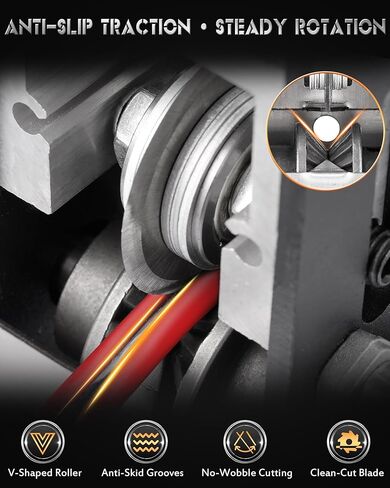 آلة تقشير الأسلاك اليدوية، 2 في 1 تعمل بمثقاب/آلة تقشير الأسلاك اليدوية، لخردة النحاس 0.06 بوصة - 1 بوصة (1.5 ~ 25 مم)، أداة تجريد الأسلاك لإعادة تدوير كابل النحاس بنفسك (أسود) in Kuwait