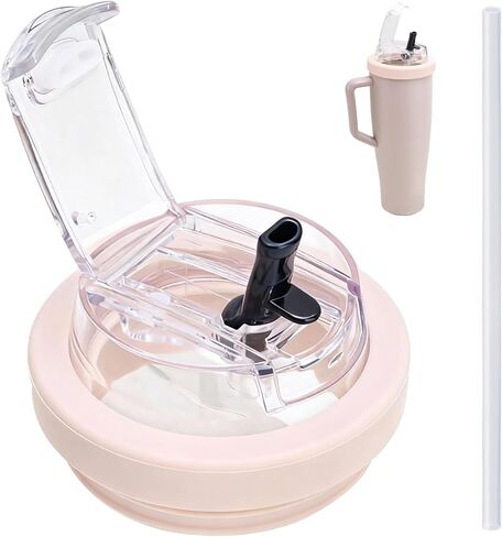 40 OZ Replacement Lid for Brumate - Leakproof Flip Straw Lid Compatible with Brumate 40 oz Tumbler, Removable Straw Design,Dustproof Cover Leak Proof (White) in Saudi Arabia