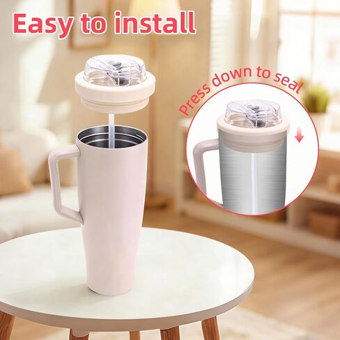 40 OZ Replacement Lid for Brumate - Leakproof Flip Straw Lid Compatible with Brumate 40 oz Tumbler, Removable Straw Design,Dustproof Cover Leak Proof (White) in Saudi Arabia