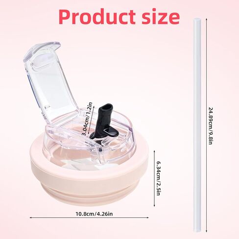40 OZ Replacement Lid for Brumate - Leakproof Flip Straw Lid Compatible with Brumate 40 oz Tumbler, Removable Straw Design,Dustproof Cover Leak Proof (White) in Saudi Arabia