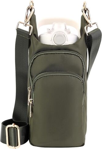 Water Bottle Holder with Strap Water Bottle Carrier Sling Bag Purse Crossbody Bag for Women Walking Hiking in Saudi Arabia
