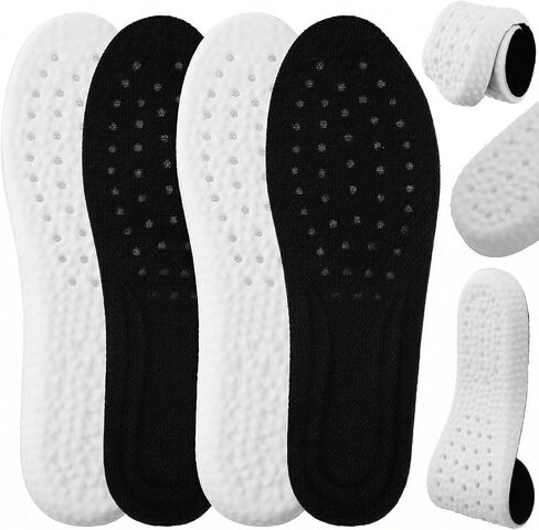 Memory Foam Insoles Replacement Cushion Shoe Inserts Shock Absorbing Cushion Comfort Inner Soles Trim to Fit Massage Shoe Inserts for Men Women (US M: 7-11) in Saudi Arabia