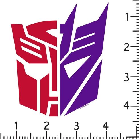 Transformers Autobots and Decepticons Split Logo Decal Premium 4" Die Cut Vinyl Sticker Decal for Cars Trucks Auto Windows in Saudi Arabia