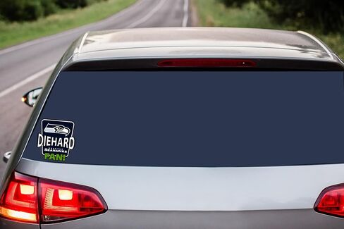 Siskiyou Sports NFL Seattle Seahawks Die-Hard Fan Auto Decal, Team Colors, One Size in Saudi Arabia