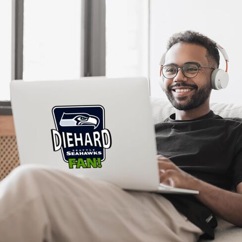 Siskiyou Sports NFL Seattle Seahawks Die-Hard Fan Auto Decal, Team Colors, One Size in Saudi Arabia