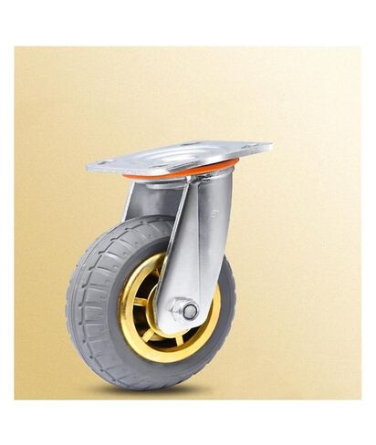 1 حزمة من عجلات عالمية مقاس 8 بوصة عجلات عالية التحمل عربة مسطحة مطاطية صامتة ممتصة للصدمات مع فرامل in Saudi Arabia