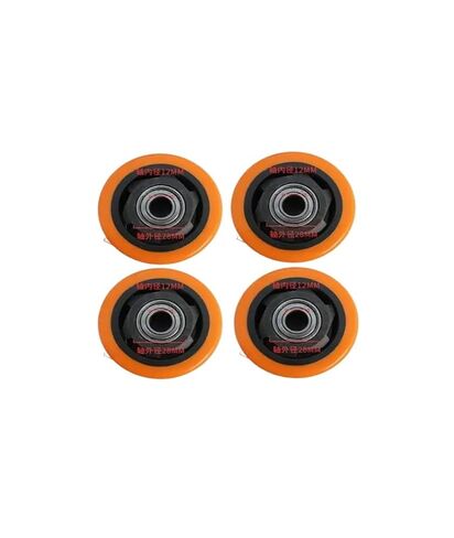 (4 Pack) 3-inch Polyurethane Orange Blossom Single Wheel wear-Resistant cart with Double Bearings in Saudi Arabia