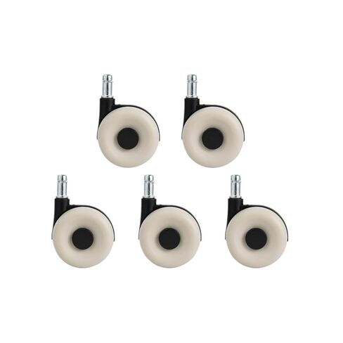5pcs/lot Chair Wheel Accessories Computer Pulley Hub Caster Rubber(Beige) in Saudi Arabia