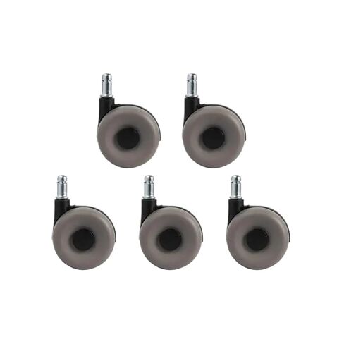 5pcs/lot Chair Wheel Accessories Computer Pulley Hub Caster Rubber(Beige) in Saudi Arabia