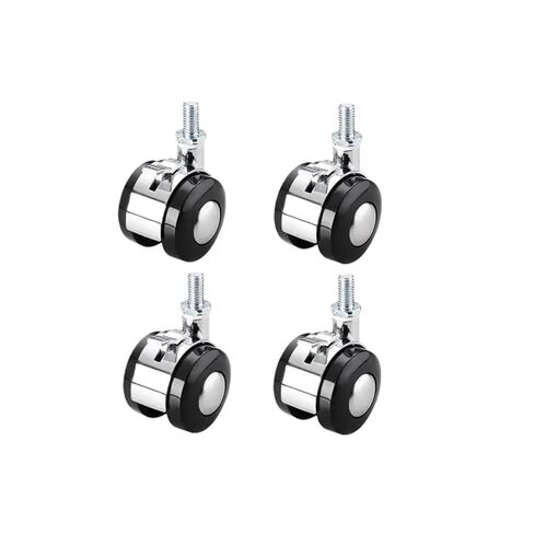 4 Pieces/lot 1.5 inch Furniture Cabinet Stool Chair Caster Swivel Steering Universal Pulley Accessories(M8) in Saudi Arabia