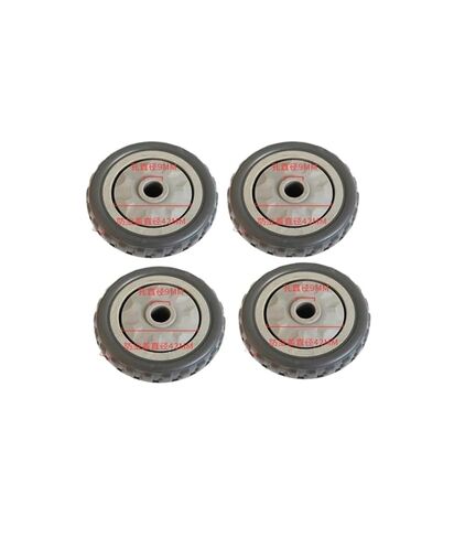 (4 Pack) 3 Inch Polyurethane Gray Thermal Wheel Wear Resistant Cart Dual Bearings in Saudi Arabia