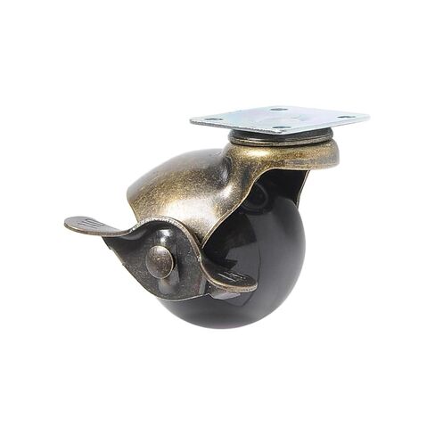 4 Pieces/lot 1.5 inch Flat Wheel with Brake Wheel/Furniture Caster/Swivel Ball Wheel/Sofa Ball Wheel in Saudi Arabia
