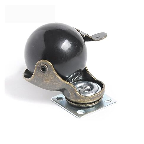 4 Pieces/lot 1.5 inch Flat Wheel with Brake Wheel/Furniture Caster/Swivel Ball Wheel/Sofa Ball Wheel in Saudi Arabia