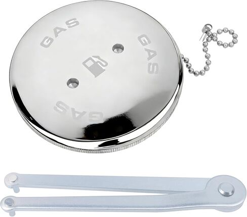 0540DPG99A استبدال غطاء غاز القارب مع حلقة O لأنظمة تعبئة سطح السفينة 0540 0541 0556 0557 وGrady 263، لمنفذ تعبئة تهوية زاوية 1-1/2 - يتضمن سلسلة ثابتة ومفتاح ربط in Kuwait