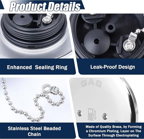 0540DPG99A استبدال غطاء غاز القارب مع حلقة O لأنظمة تعبئة سطح السفينة 0540 0541 0556 0557 وGrady 263، لمنفذ تعبئة تهوية زاوية 1-1/2 - يتضمن سلسلة ثابتة ومفتاح ربط in Kuwait