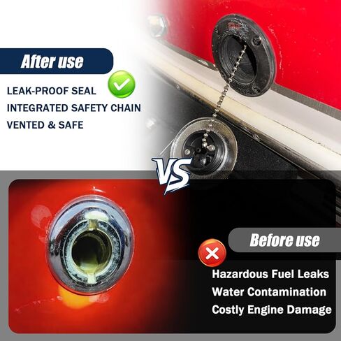 0540DPG99A استبدال غطاء غاز القارب مع حلقة O لأنظمة تعبئة سطح السفينة 0540 0541 0556 0557 وGrady 263، لمنفذ تعبئة تهوية زاوية 1-1/2 - يتضمن سلسلة ثابتة ومفتاح ربط in Kuwait