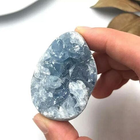 5Pcs 50-70g Natural Celestite Cluster Raw Quartz Blue Crystal Gemstone Specimens in Saudi Arabia