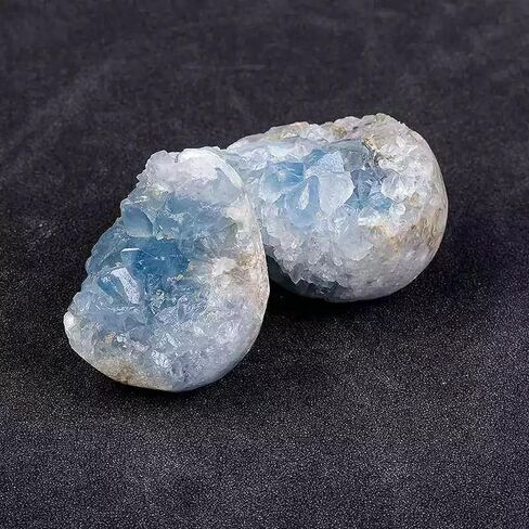 5Pcs 50-70g Natural Celestite Cluster Raw Quartz Blue Crystal Gemstone Specimens in Saudi Arabia