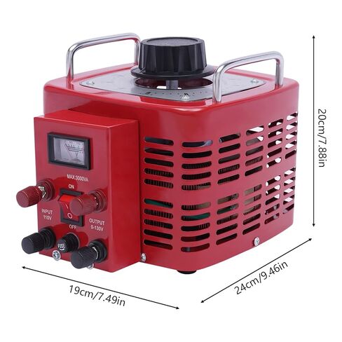 30Amp Variable Transformer Variable AC Voltage Regulator with LCD Display, Voltage Converter Transformer with US Plug, High Security Power Transformers, 60Hz 0-130 Volt Output (3000VA) in Saudi Arabia