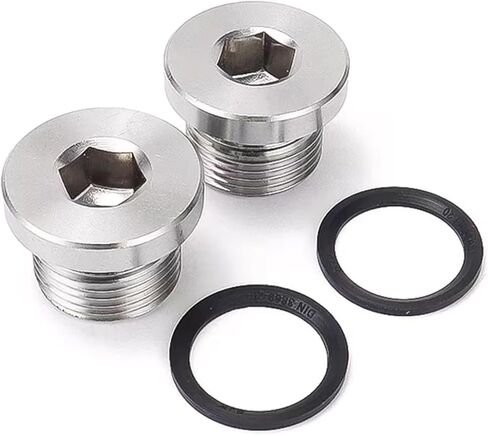 2 قطعة الفولاذ المقاوم للصدأ 304 شفة عرافة المقبس التوصيل كدر M16 x 1.5 مع حلقة مطاطية الختم ، تركيب أنابيب المياه سداسية التوصيل العالمي صالح in Kuwait