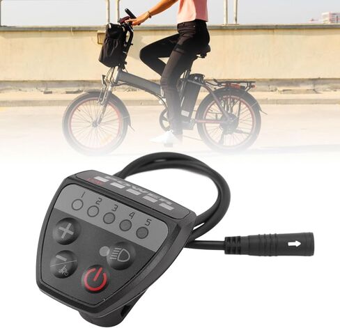 Electric Bike LED Display, Speed Controller Smart Lightweight 24v 36v 48v Water 5pin Speed Controller LED Display Panel for Mid Drive Motor in Saudi Arabia