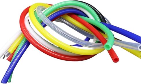 Lfang-Silicone Hose 1Meter Silicone Tube Flexible Rubber Hose ID1-10 Mm Colorful Plumbing Food Grade Soft Pipe Water Connector, Pressure and explosion proof(Black,ID 3mm OD 5mm) in Saudi Arabia