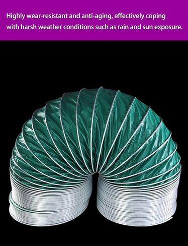 Flame Retardant Flexible Air Duct Hose - High Temperature Resistant, Expandable Ventilation and Exhaust System Solution for Home & Industrial Use in Saudi Arabia