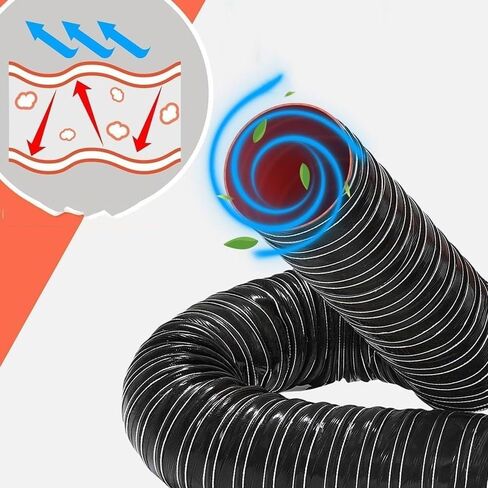 High-Temperature Silicone Brake Exhaust Duct Hose, Flexible Air Ducting for Automotive Cooling, Available in 2in, 3in, 4in, 5in Sizes (Black, 1m/3.3ft, 70mm) in Saudi Arabia