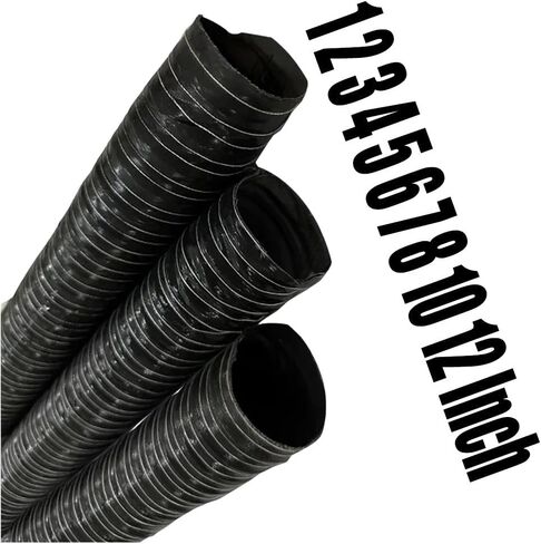 High-Temperature Silicone Brake Exhaust Duct Hose, Flexible Air Ducting for Automotive Cooling, Available in 2in, 3in, 4in, 5in Sizes (Black, 1m/3.3ft, 70mm) in Saudi Arabia