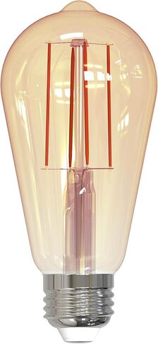 Bulbrite 136019 Pack of (2) 60 Watt Antique Clear Dimmable ST18 Shaped Medium (E, Antique Clear in Saudi Arabia