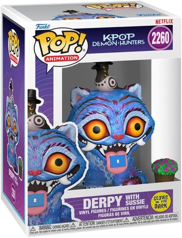 Derpy with Sussie #2260 (Glow) KPOP Demon Hunters Funko POP! Animation Figurine Bundle with HOFSM Protector Case in Saudi Arabia