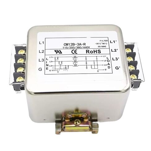 CW12B-3A/6A/10A/20A/30A/40A-R Three-fire and one-Ground Rail Three-Phase Three-Wire Variable Frequency servo Rail Filter 380V(CW12B-30A-R) in Saudi Arabia
