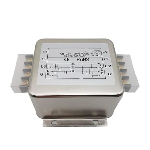 CW12B-3A/6A/10A/20A/30A/40A-S 005 Three-fire and one-Ground Terminal Block Power Filter 380V Three-Phase Three-Wire(6A CW12B-6A-S 005) in Saudi Arabia