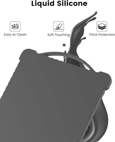 غطاء واقعي Mwin Starlink Mini ، علبة سيليكون سائلة من STARLINK MINI مع مقبض مريح ، غطاء كامل مقاوم للخدش ، تصميم حافة متموج لطبق هوائي Starlink (رمادي) in Kuwait